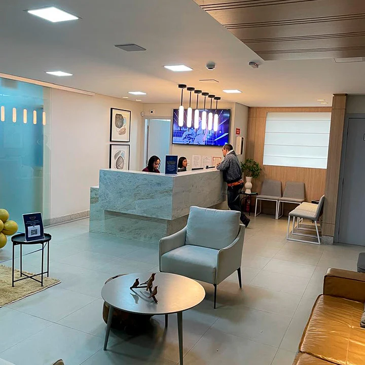 Recepção — Instituto Odontológico Dr. Pablo Santos em Cachoeiro de Itapemirim